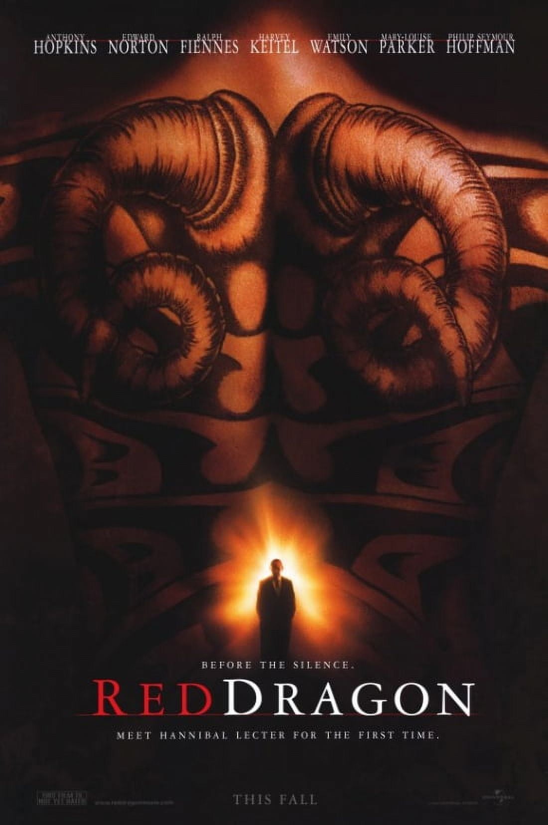 Red Dragon Movie Poster 11x17 print featuring iconic cinematic artwork.