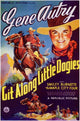 Git Along Little Dogies movie poster 11x17 print, Western film art