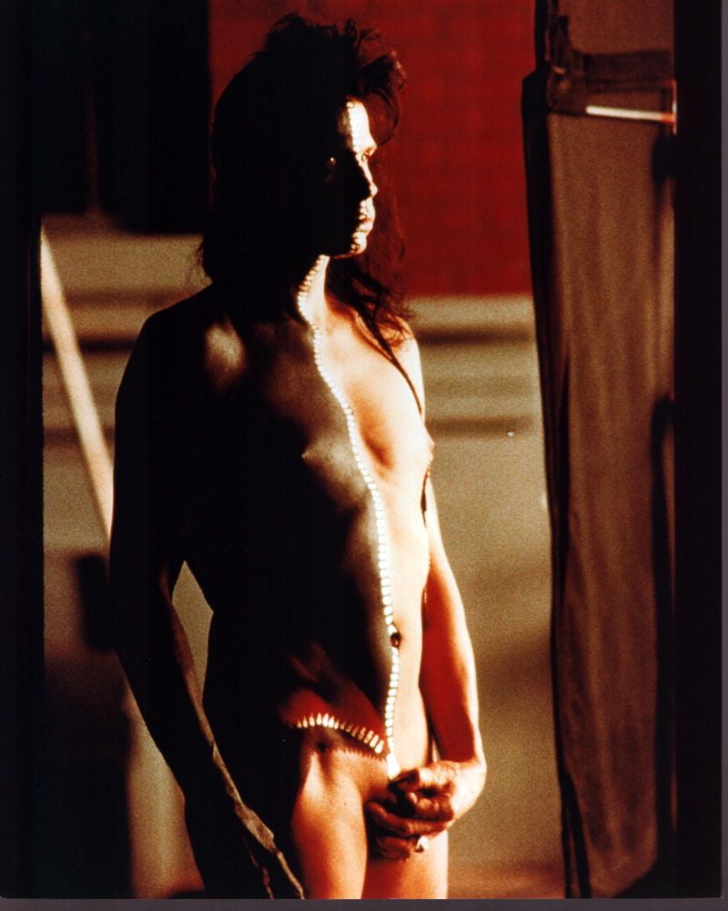 Steven Tyler nude painted photo print for Aerosmith.