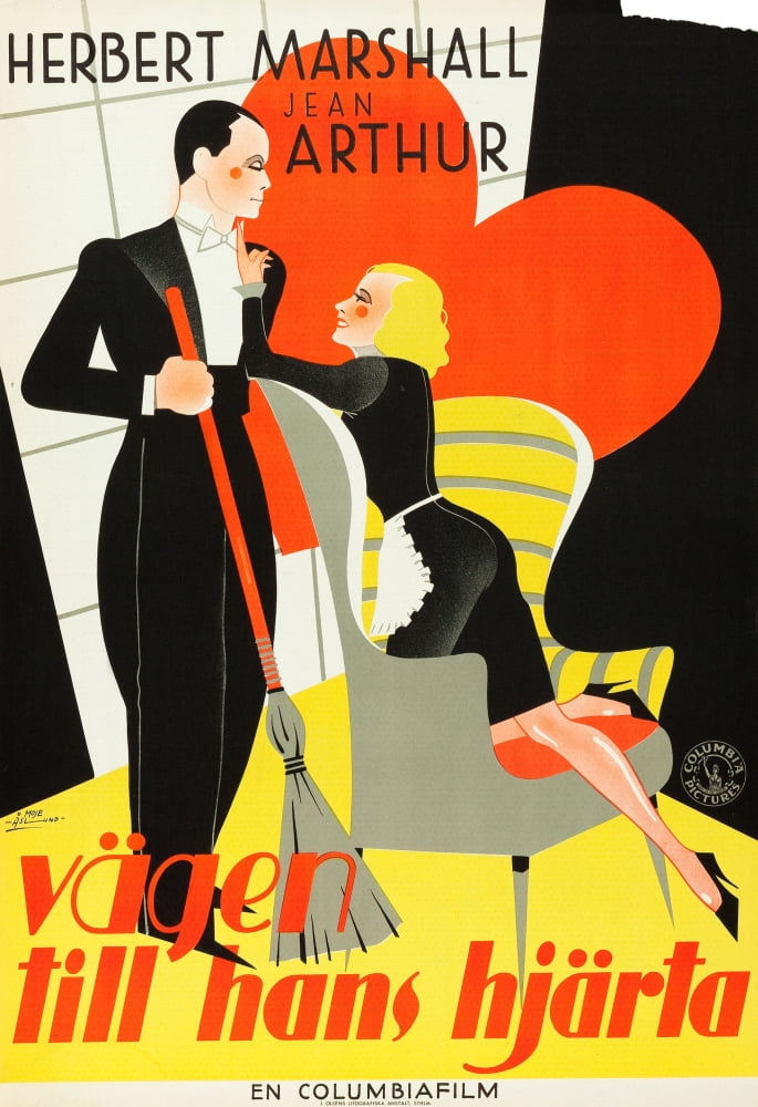 'If You Could Only Cook' movie poster print (11x17) featuring classic Swedish art from 1935.