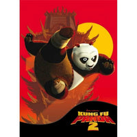 Kung Fu Panda 2 movie poster print showcasing Po and friends in vibrant colors.