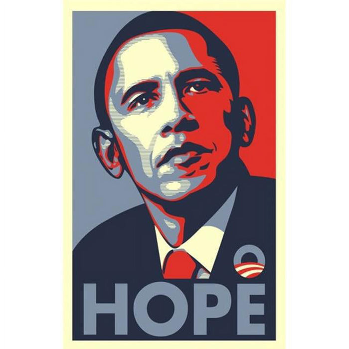 Rare Obama Hope Campaign Poster - 11 x 17 print