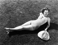 Olivia De Havilland vintage photo print from 1938, classic Hollywood decor.