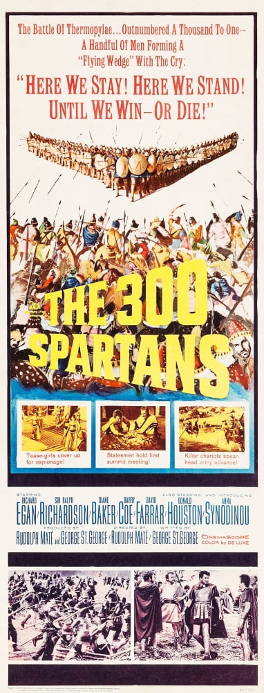 The 300 Spartans Movie Masterprint Poster - Epic cinematic art.
