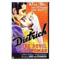 The Devil is a Woman movie poster 11x17, classic film art.