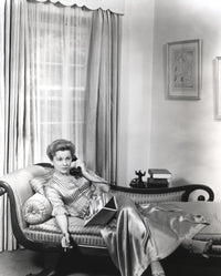 Joan Fontaine answering a telephone vintage photo print