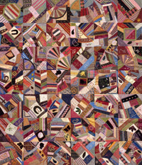 Quilt Top Crazy Pattern Fine Art Print showcasing vibrant colors and patterns.