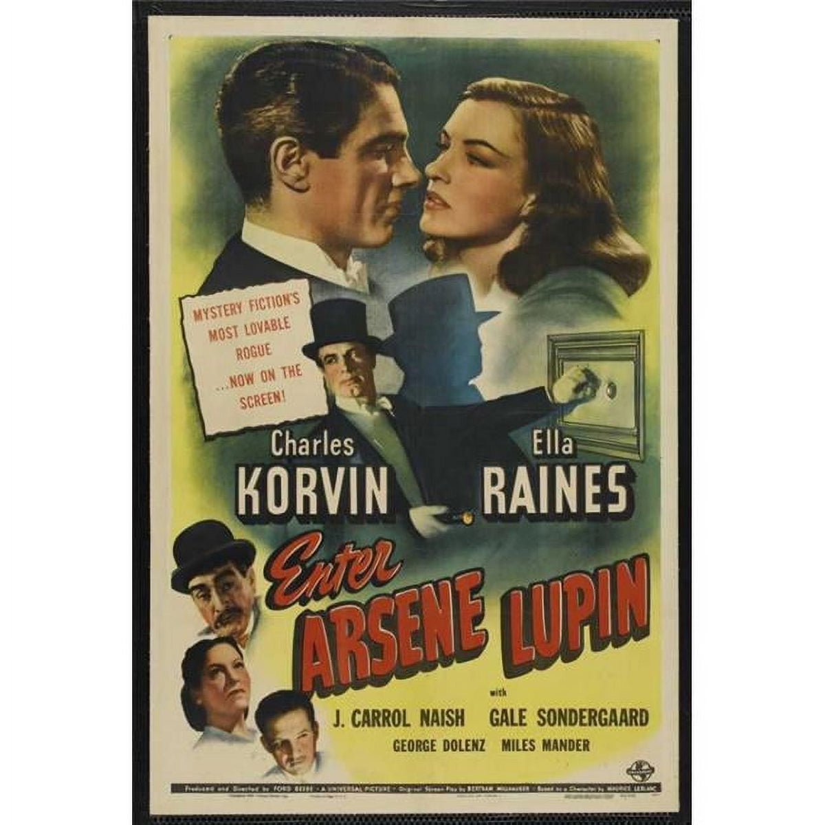 Enter Arsene Lupin Movie Poster Print 27x40 inches