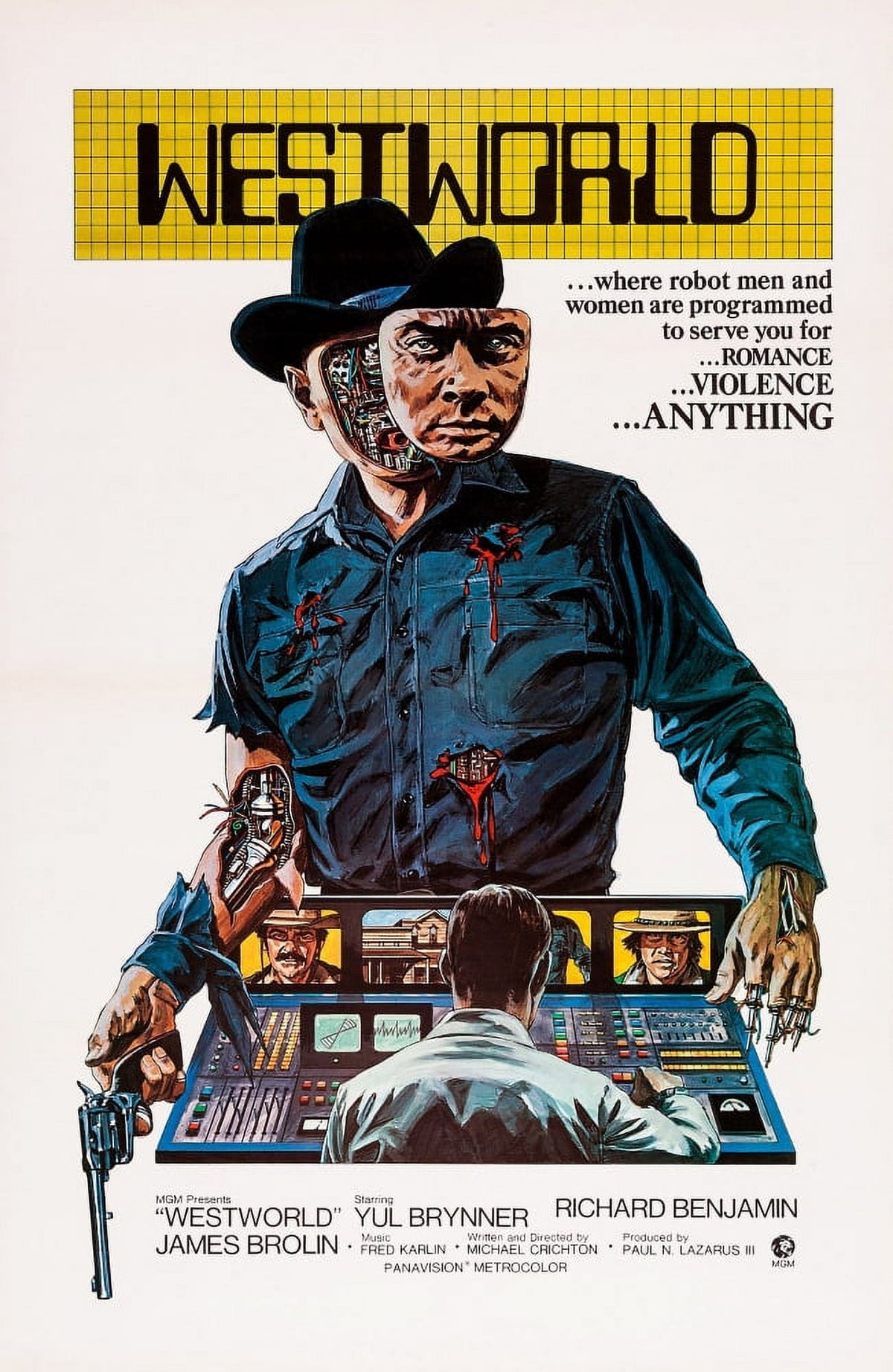 Westworld Movie Poster Masterprint showcasing striking visuals.