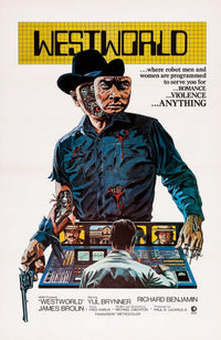 Westworld Movie Poster Masterprint showcasing striking visuals.