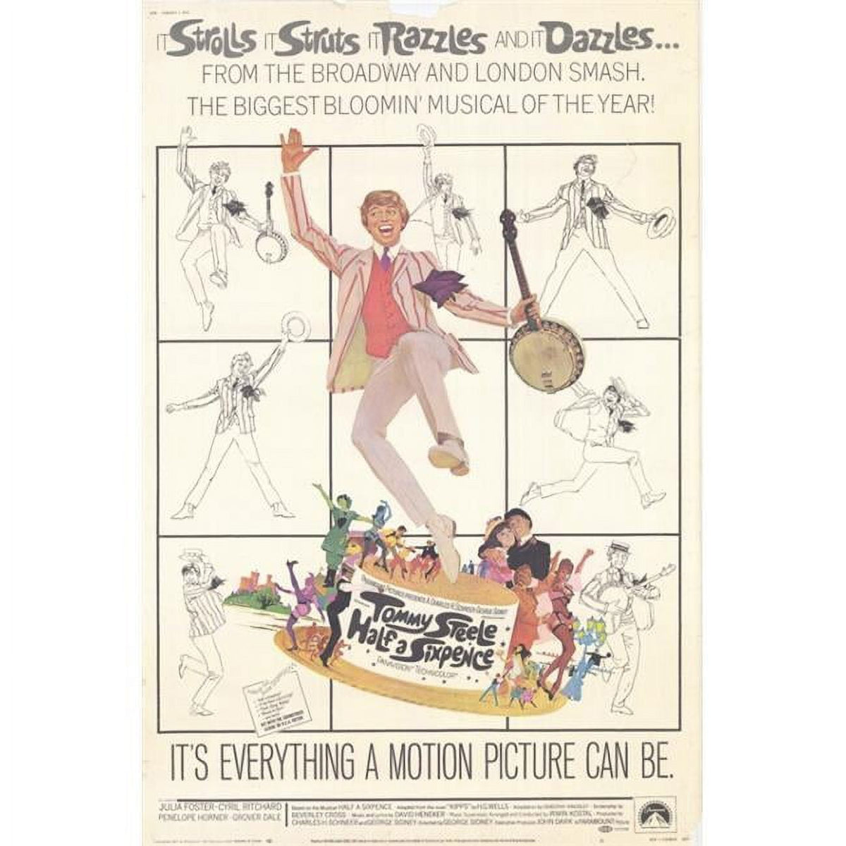 Half a Sixpence Movie Poster Print - 27x40 inches