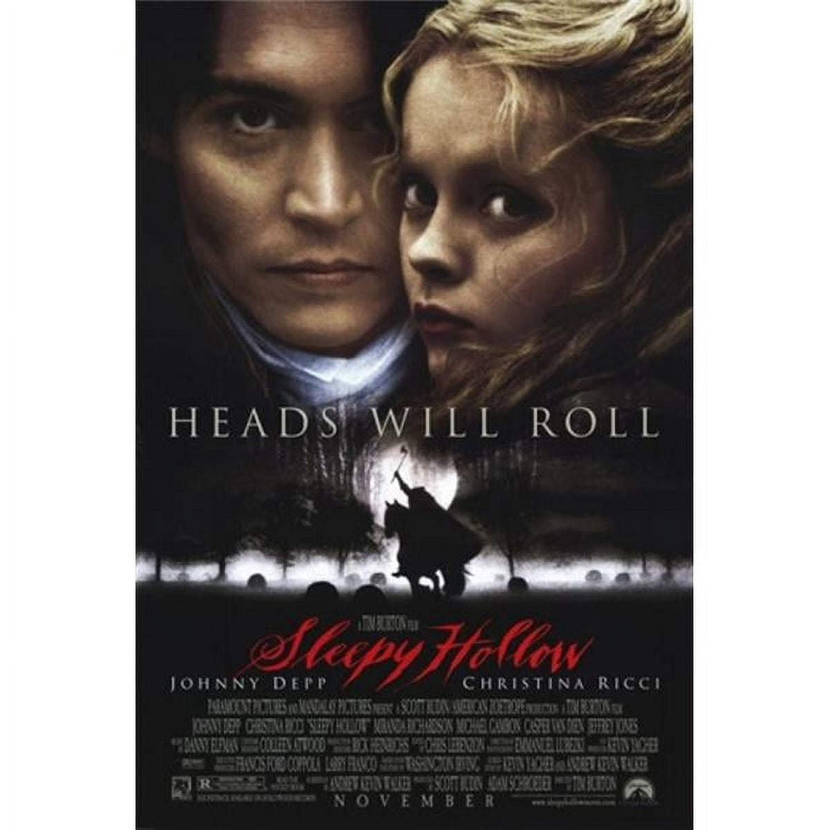 Sleepy Hollow movie poster featuring iconic imagery from the film.
