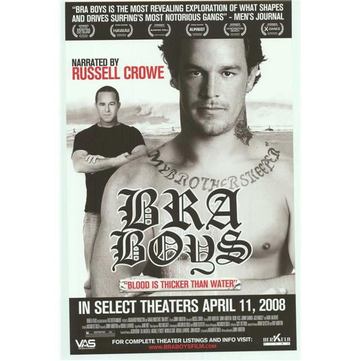 Bra Boys Movie Poster Print 27x40 - Surf Culture Art