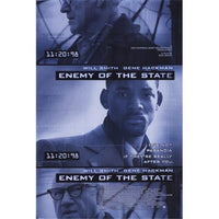 Enemy of the State Movie Poster 11x17 print featuring thrilling visuals.