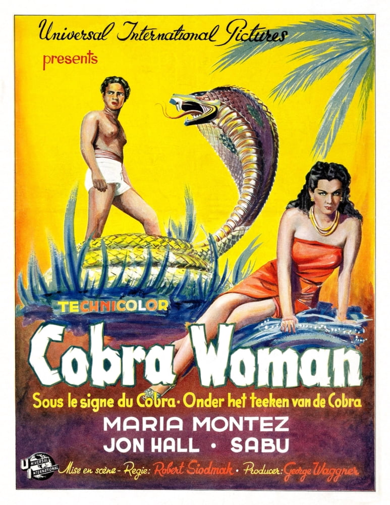 Cobra Woman movie masterprint poster featuring Maria Montez (1944)