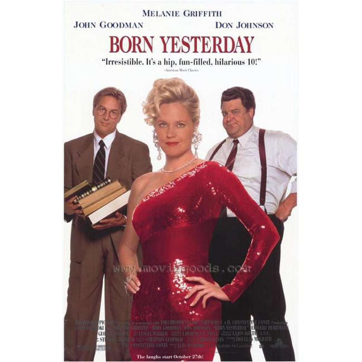 Born Yesterday Movie Poster Print - 27x40, featuring classic film design.