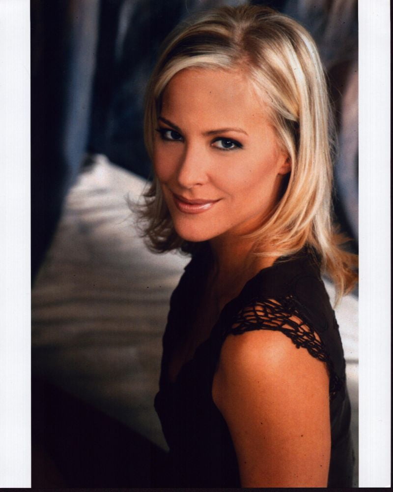 Brittany Daniel elegant headshot photo print in black lace top