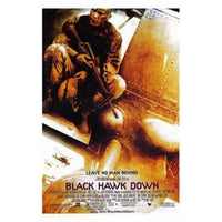 Black Hawk Down movie poster 11x17 print featuring intense action scenes.
