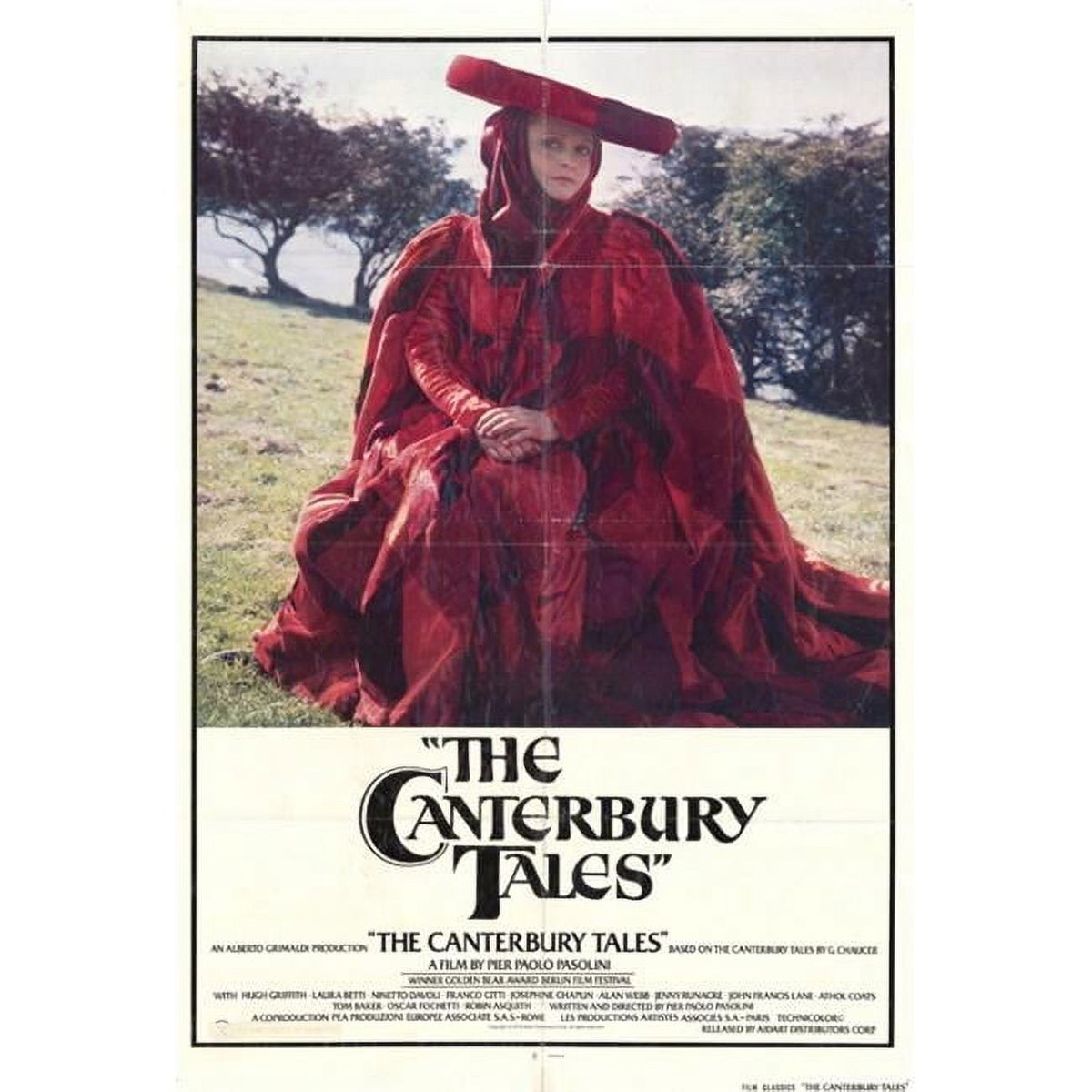 The Canterbury Tales Movie Poster Print - 27x40 inches, literature-themed art.