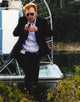 David Caruso in a black coat photo print, available in multiple sizes.