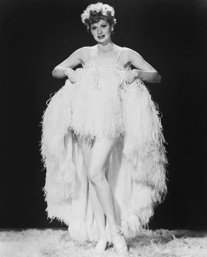 Lucille Ball portrait poster print, classic Hollywood art.