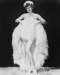 Lucille Ball portrait poster print, classic Hollywood art.