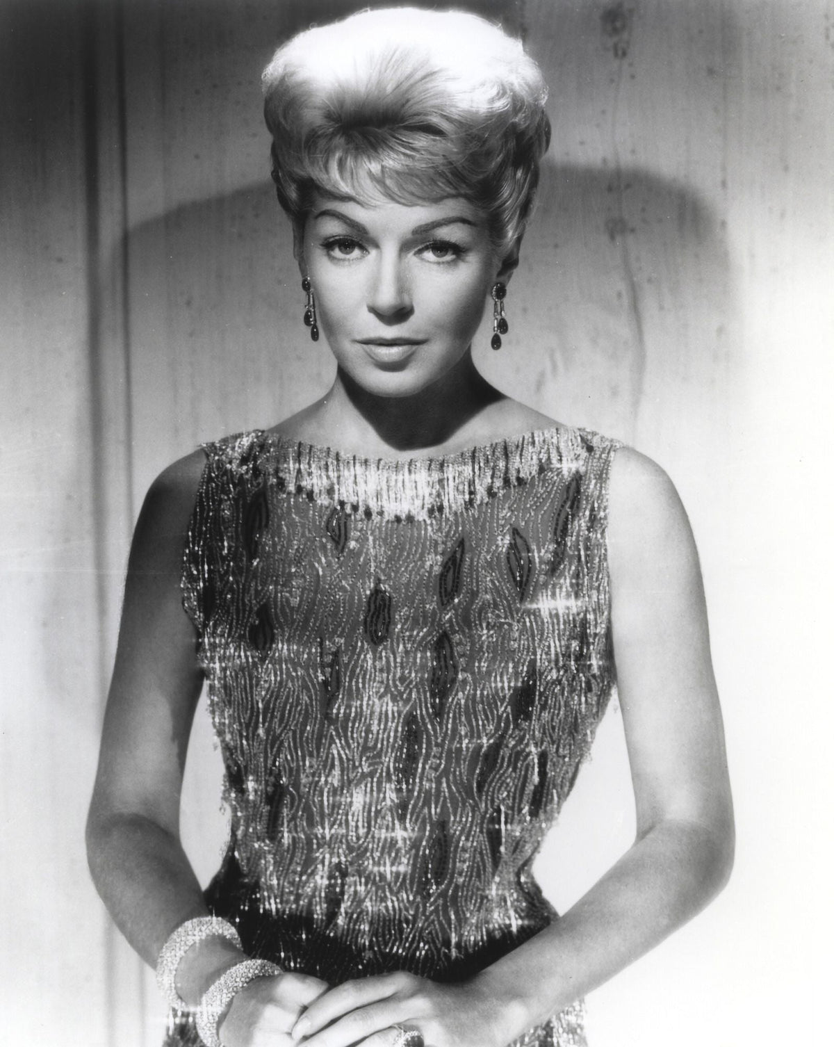 Lana Turner Vintage Portrait Photo Print in Shiny Outfit