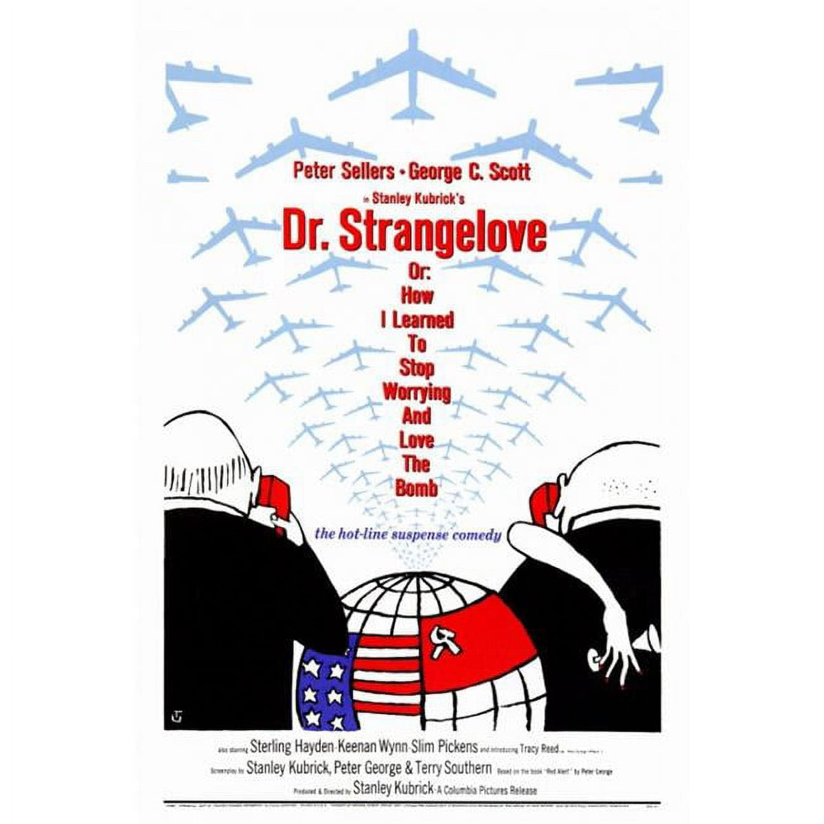 Dr. Strangelove movie poster print in 27x40 size.
