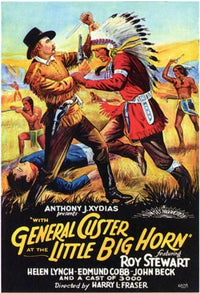With General Custer at Little Big Horn movie poster 11x17.
