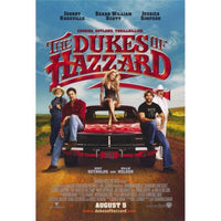 The Dukes of Hazzard Movie Poster Print 27x40 featuring the General Lee