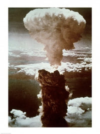 Atomic Bomb Explosion Nagasaki 1945 Poster Print