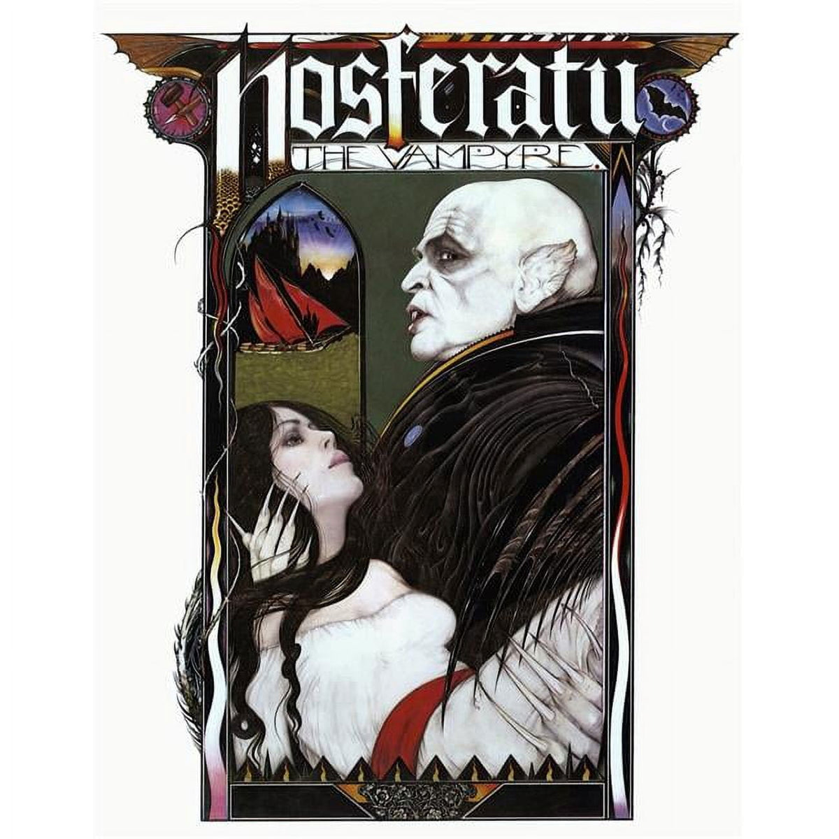 Nosferatu Phantom Der Nacht movie poster featuring Klaus Kinski and Isabelle Adjani