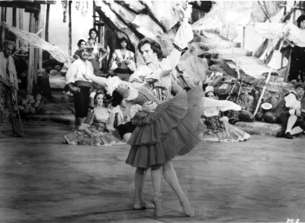 Rudolph Nureyev dance photography print showcasing elegance and artistry