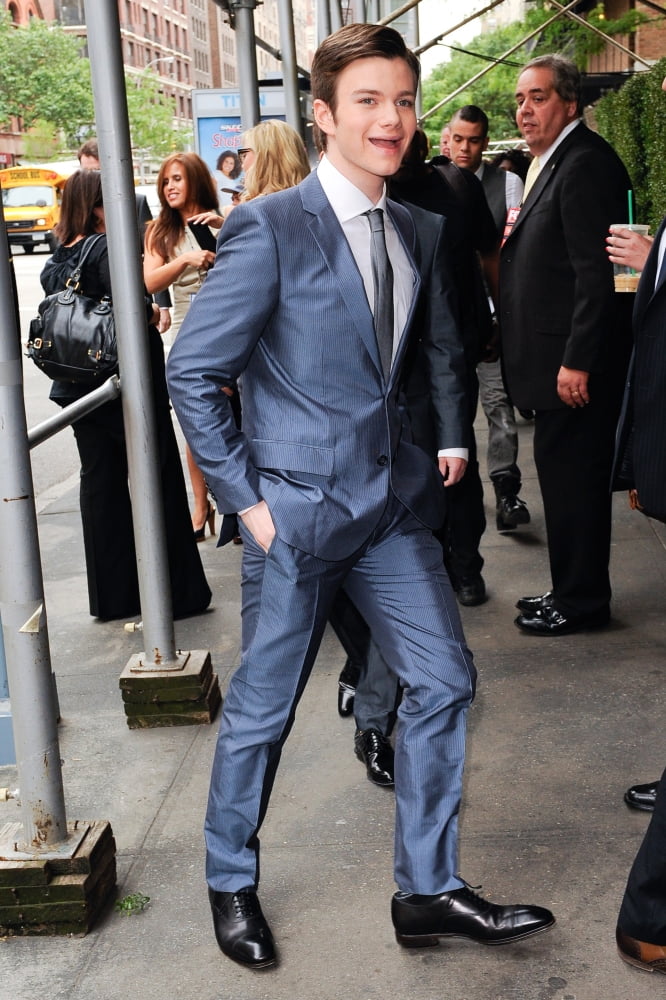 Chris Colfer entering Citrus Restaurant candid photo print.