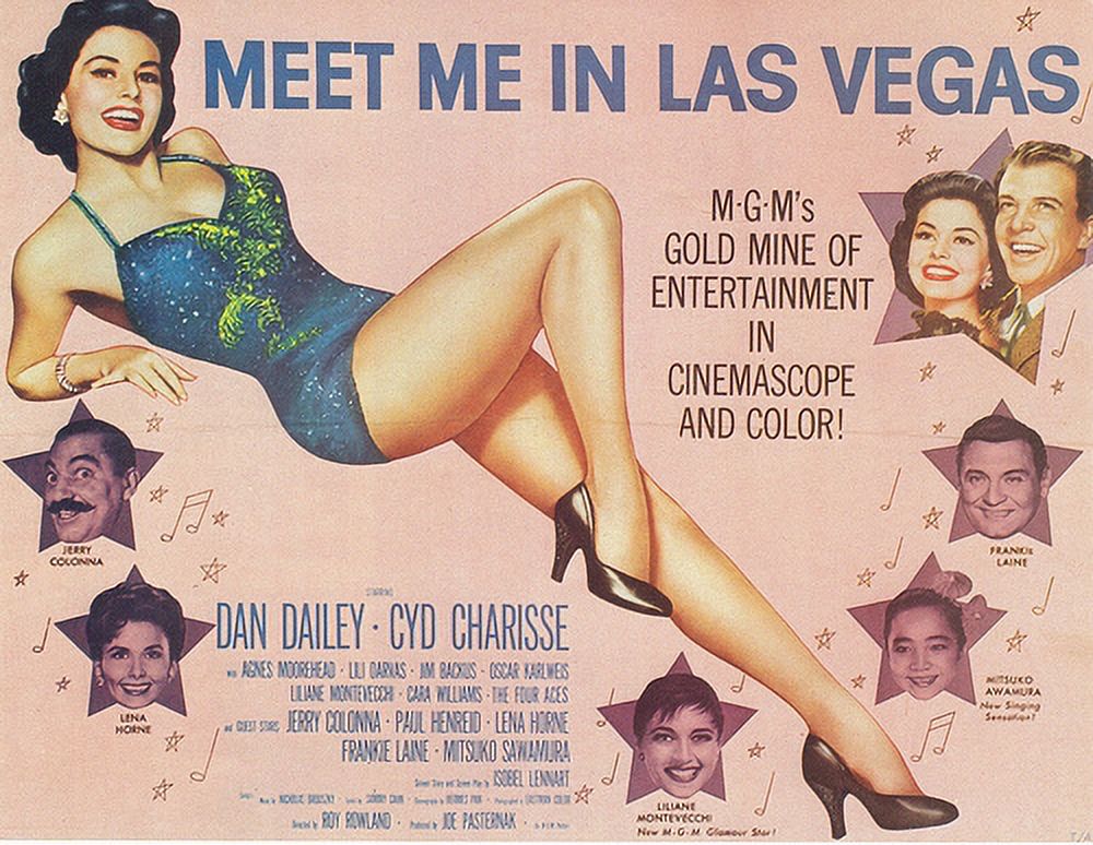 CYD Charisse 'Meet Me in Las Vegas' photo print showcasing vintage Hollywood charm.