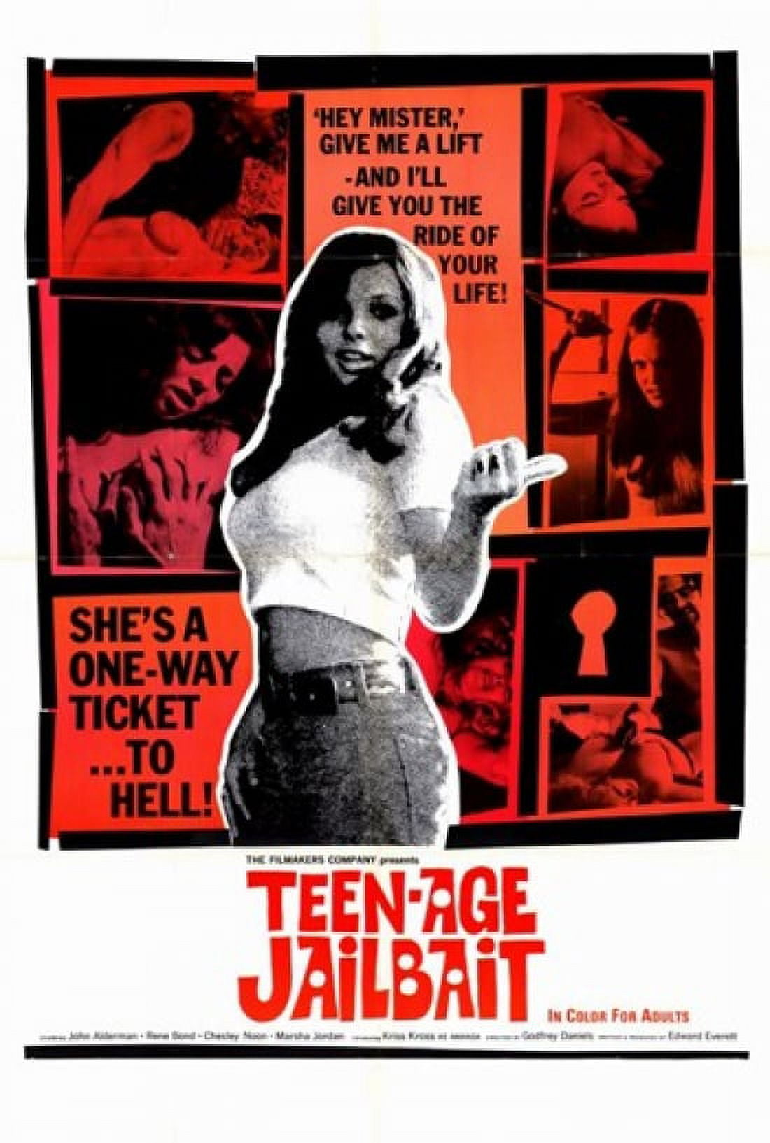 Teenage Jailbait Movie Poster 11x17 - Vintage film print