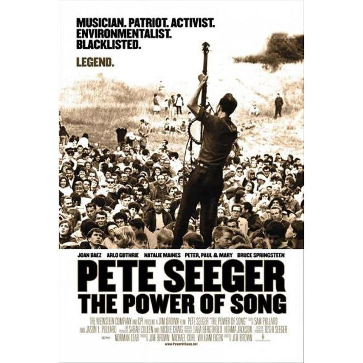 Pete Seeger The Power of Song movie poster 11x17