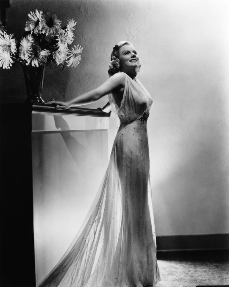 Jean Harlow 1937 photo print by Dolly Tree showcasing vintage Hollywood glamour.