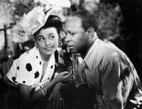 Cabin in The Sky photo print featuring Lena Horne and Eddie 'Rochester' Anderson, 1943.