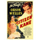 Citizen Kane movie poster print showcasing iconic film art.