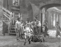 Porgy and Bess film scene photo print featuring a horse-drawn vehicle.