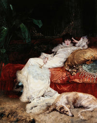 Portrait de Sarah Bernhardt (1876) Art Print by Georges Clairin
