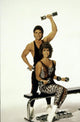 Jane Fonda aerobics photo print capturing vintage fitness energy.