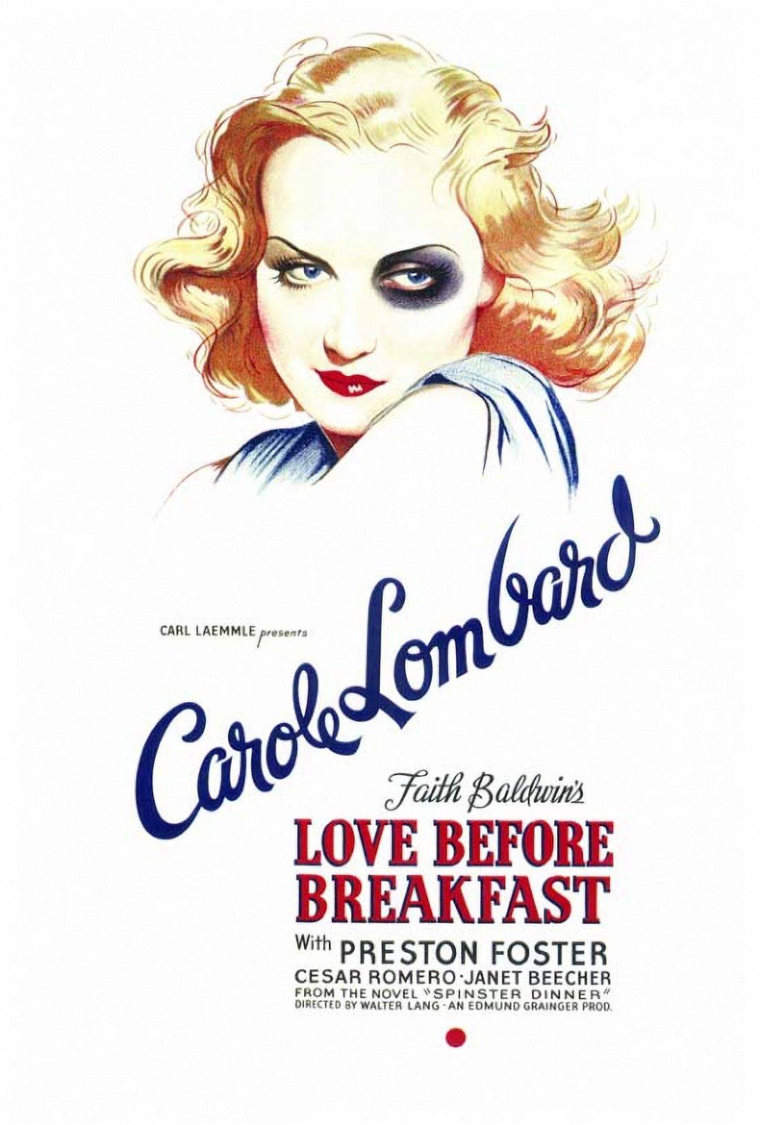 Love Before Breakfast vintage movie poster 11x17