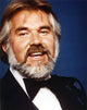 Close-up portrait photo print of Kenny Rogers in tuxedo.