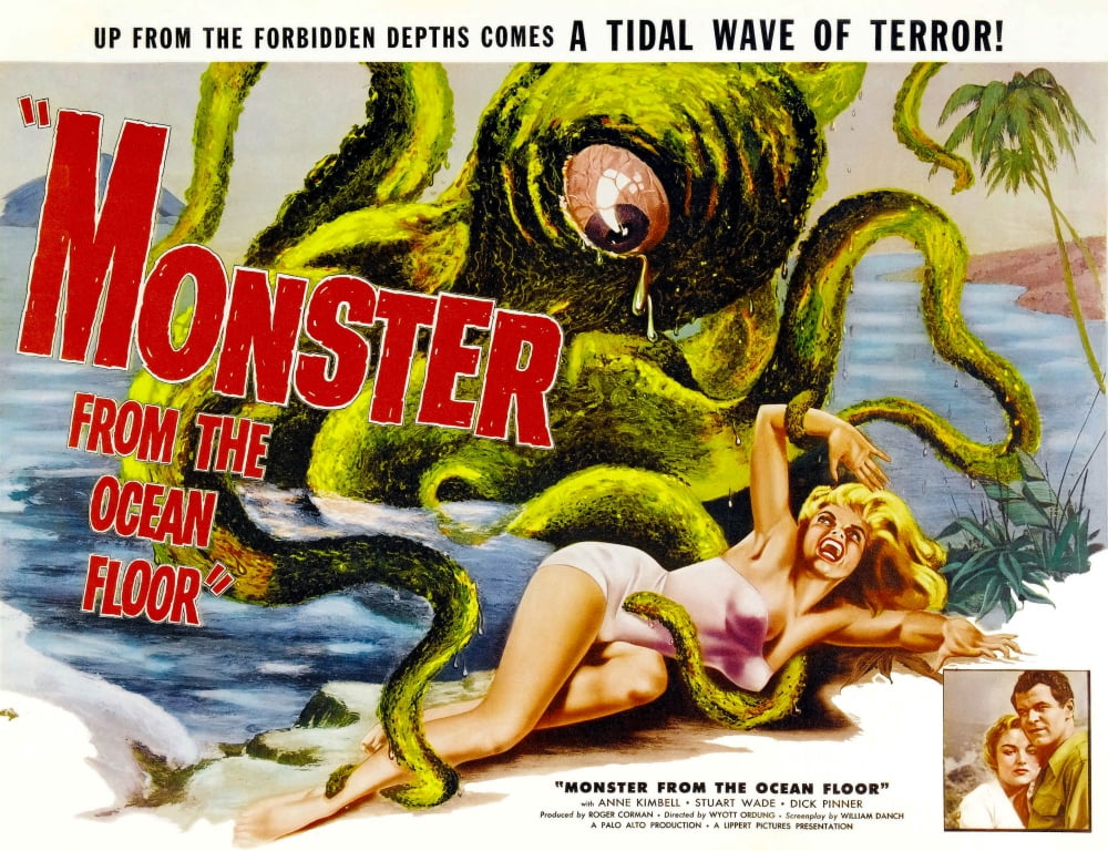 Monster From The Ocean Floor Movie Masterprint Poster - 1954 classic film art