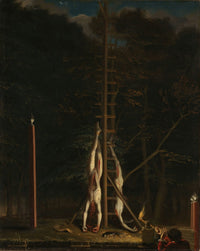 The Corpses of the De Witt Brothers Art Print by Jan De Baen