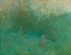 The White Birch Art Print by Thomas Wilmer Dewing, showcasing serene birch trees.