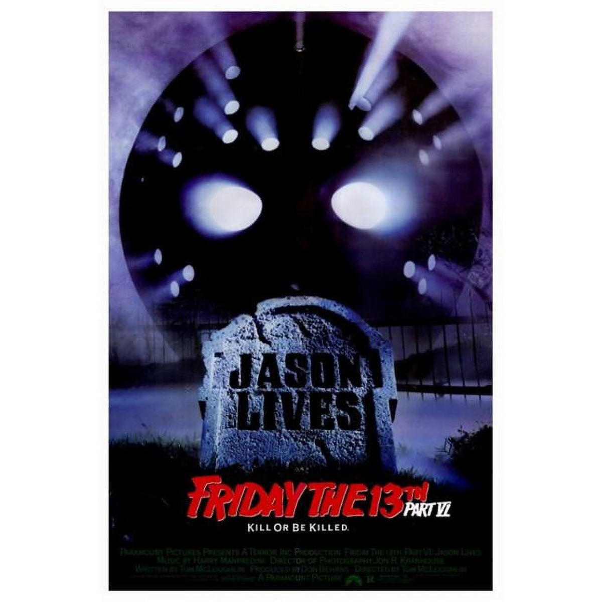 Friday the 13th Part 6 Jason Lives Movie Poster Print 27x40