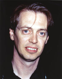 Steve Buscemi close-up portrait photo print showcasing his smile.